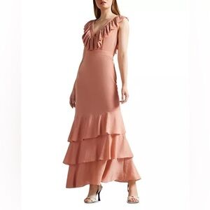 NWT Ted Baker Women's Ashleih Maxi Dress in Dusty Pink Size 1 (US 4)
